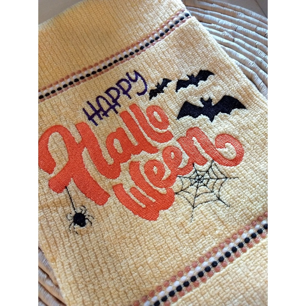 Happy Halloween Kitchen Towel, Kitchen Tea Towel, Set of 1, Great Gift Item!!